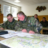 Skupinové cvičenie veliteľov jednotiek