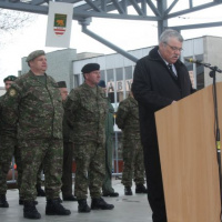 Slávnostné privítanie jednotiek ISAF v Michalovciach