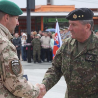 Slávnostné privítanie jednotiek ISAF v Michalovciach