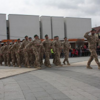 Slávnostné privítanie jednotiek ISAF v Michalovciach