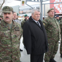 Slávnostné privítanie jednotiek ISAF v Michalovciach
