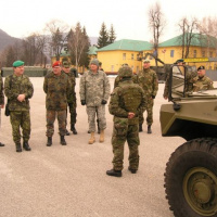 Delegácia Centra výnimočnosti JCBRND v rožňavskom prápore rchbo