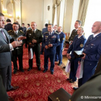 Poďakovanie vojakom, ktorí pomáhali pri povodniach