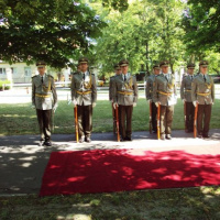 Čestná stráž OS SR a Vojenská hudba OS SR na Úrade vlády