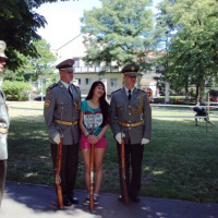 Čestná stráž OS SR a Vojenská hudba OS SR na Úrade vlády