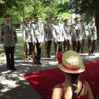 Čestná stráž OS SR a Vojenská hudba OS SR na Úrade vlády